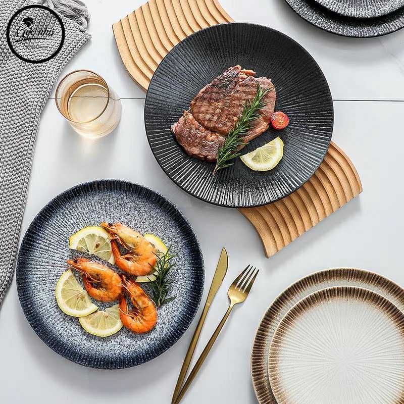 Dĩa tròn vân tia Neri Plate