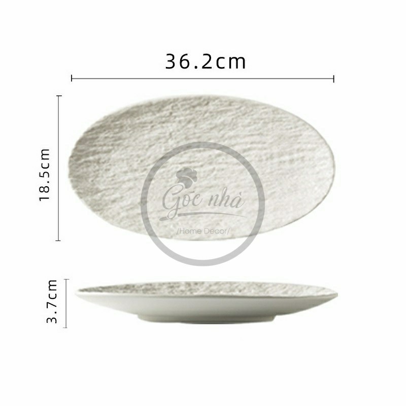Dĩa oval Lava