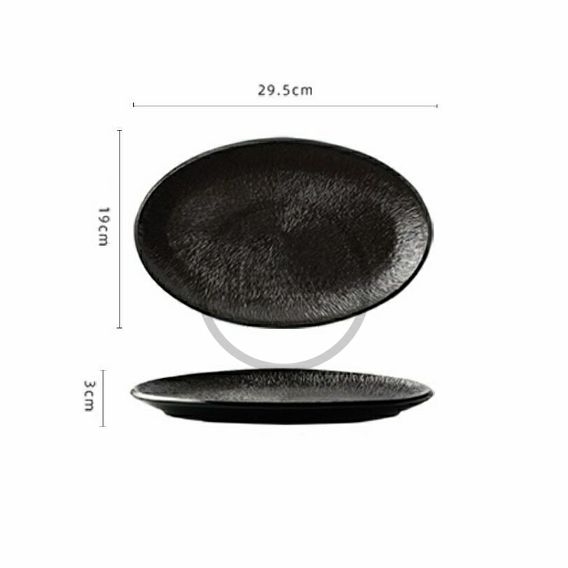Moonlight - Dĩa oval vân sần