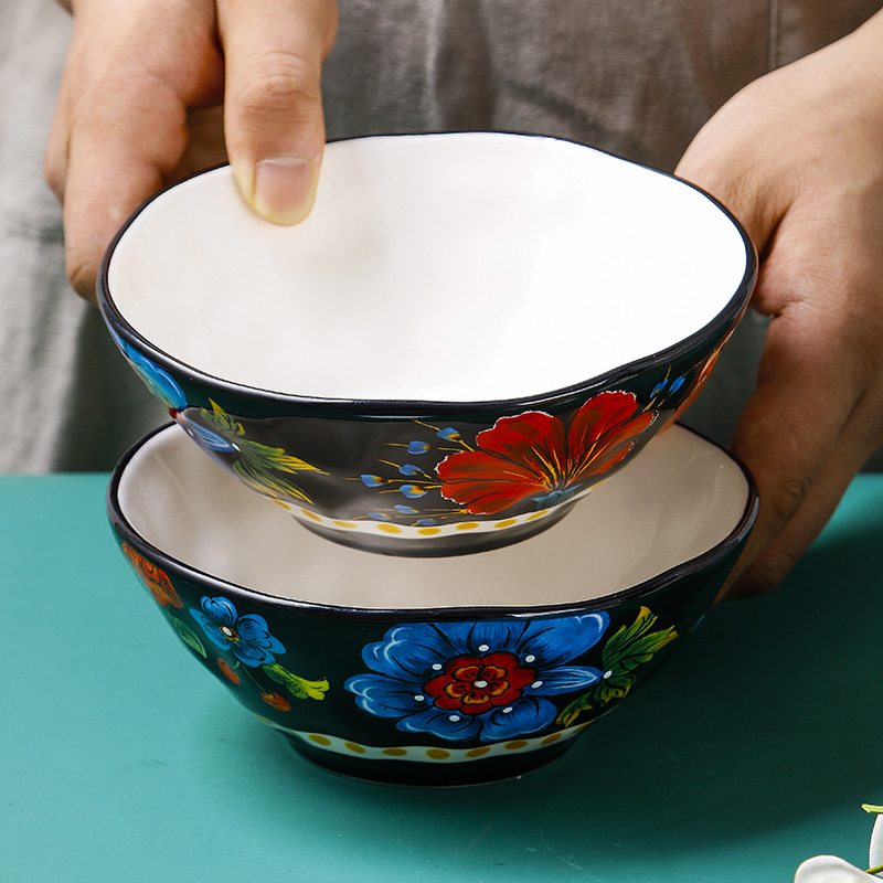 Set Chén Dĩa Cá Nhân Red Flower