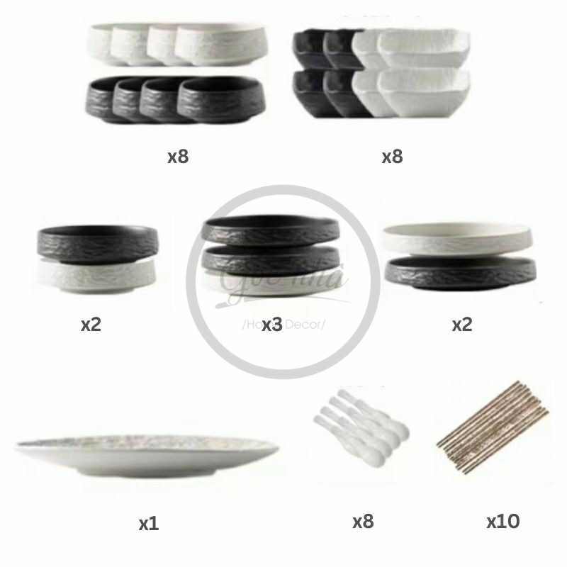 Set chén dĩa LAVA 42pcs