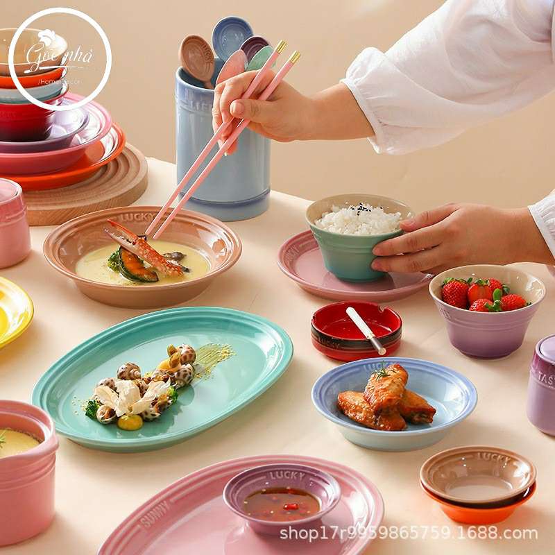 Set chén bát Rainbow