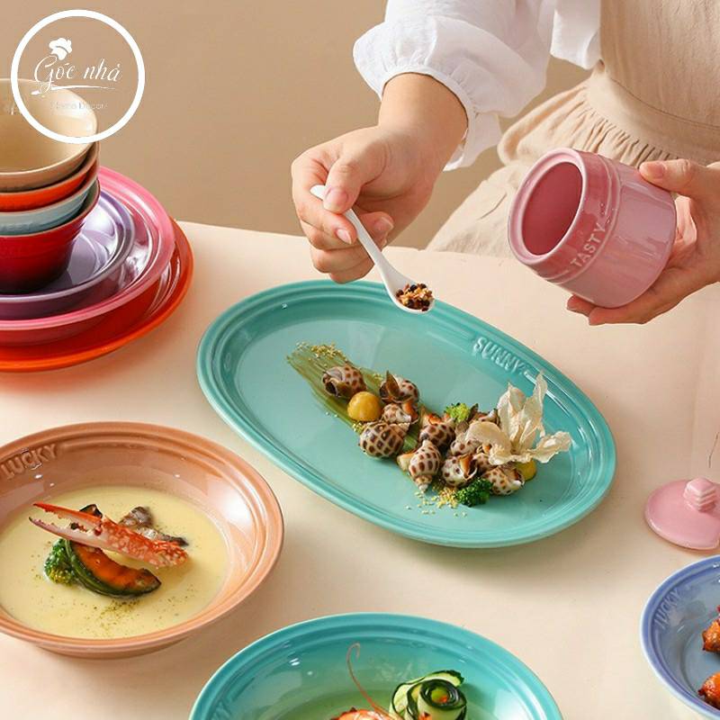 Set chén bát Rainbow