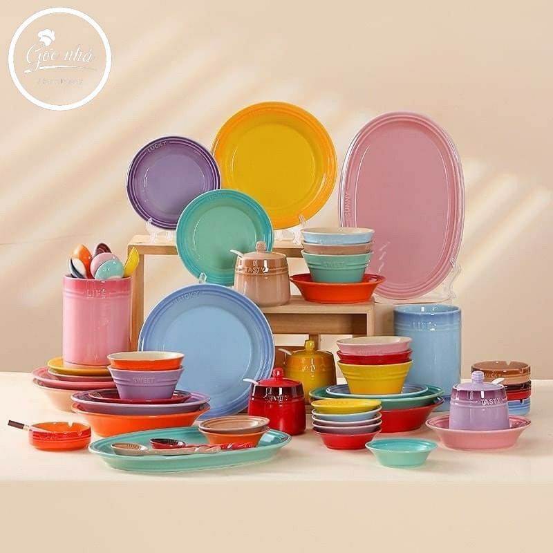 Set chén bát Rainbow