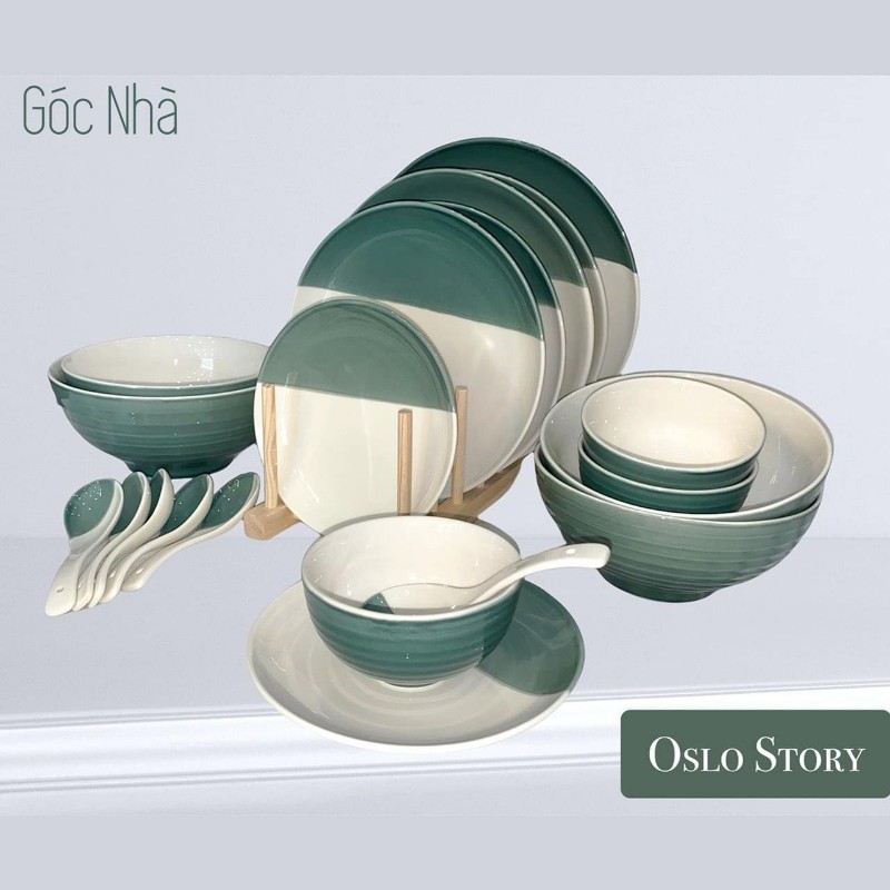Set chén dĩa Oslo xk EU 38 món