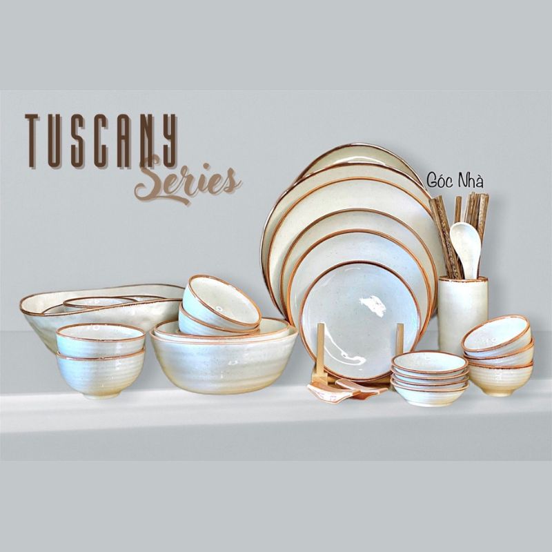 Set chén dĩa Tuscany 45 món