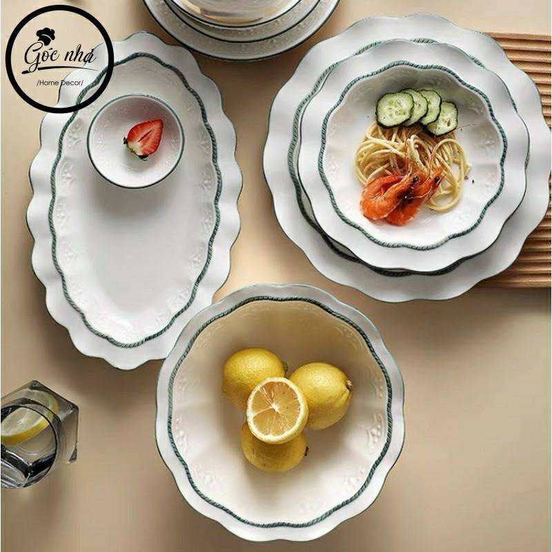 Set chén bát Jasmine