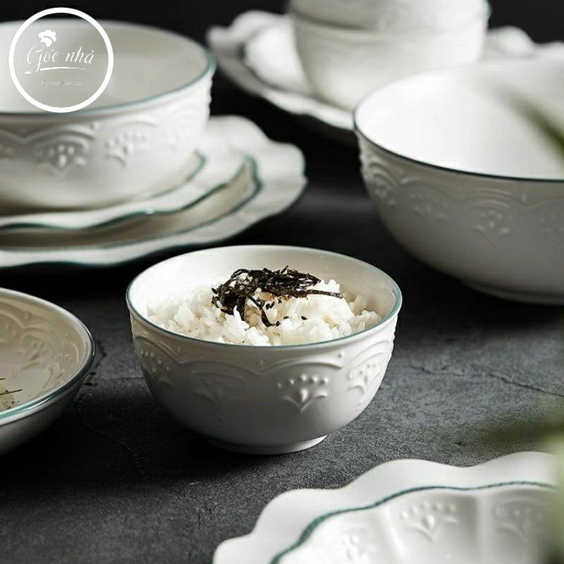 Set chén bát Jasmine