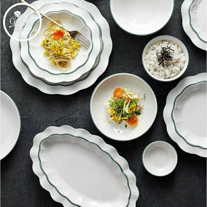 Set chén bát Jasmine