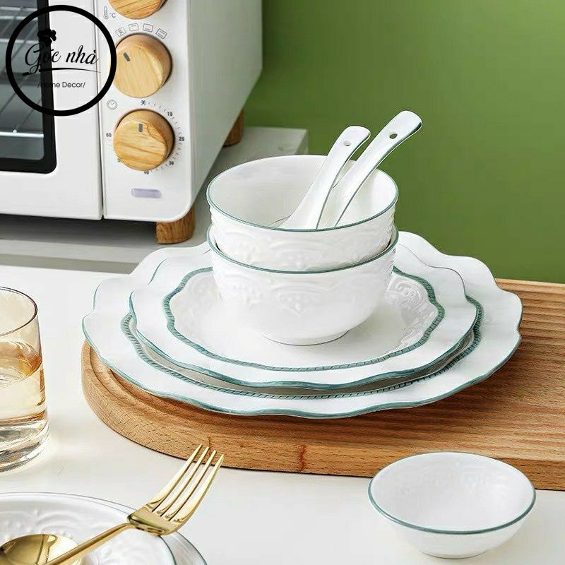 Set chén bát Jasmine