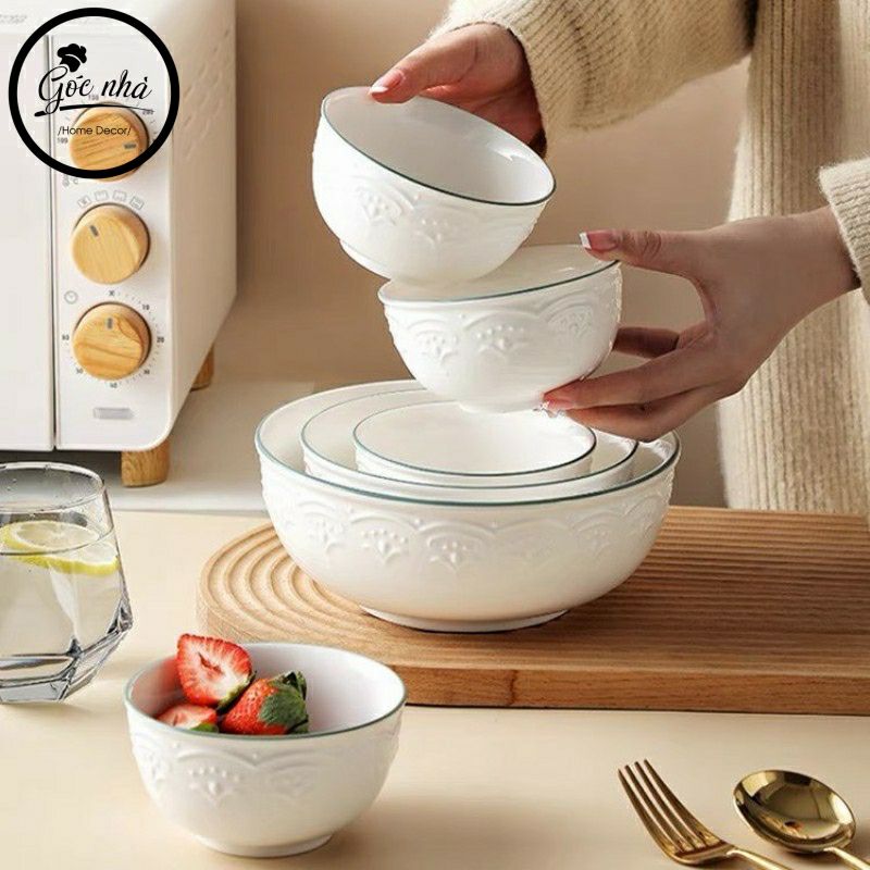 Set chén bát Jasmine