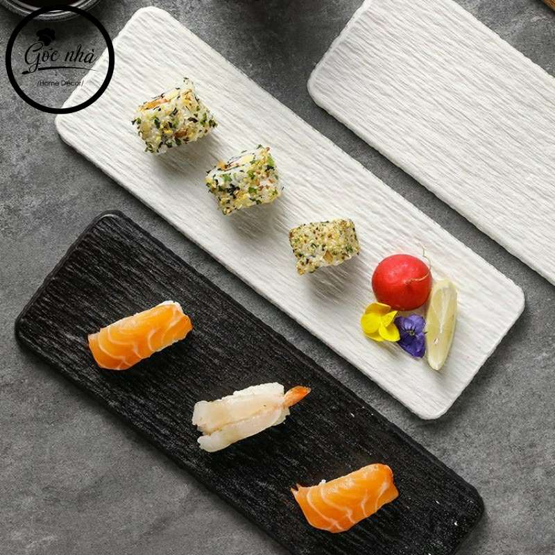Dĩa sushi Mocca vân sần