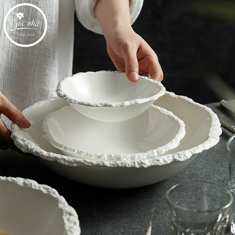 Tô Sứ viền Coral Cao Cấp