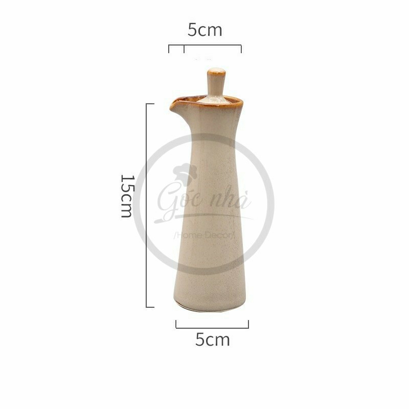 Chai rót dầu/mắm/tương sứ hỏa biến IRO