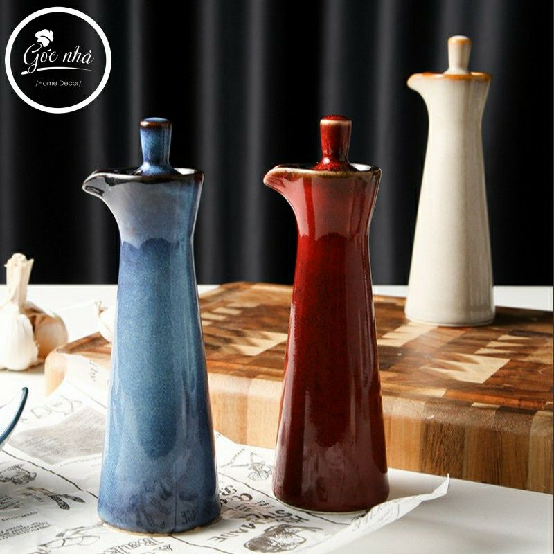Chai rót dầu/mắm/tương sứ hỏa biến IRO