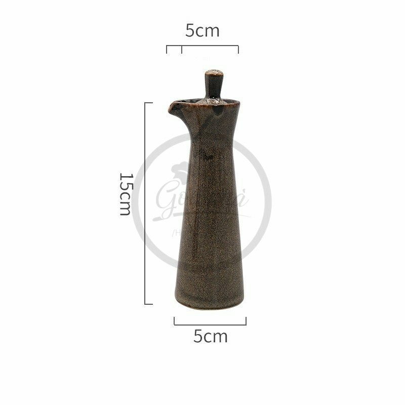 Chai rót dầu/mắm/tương sứ hỏa biến IRO
