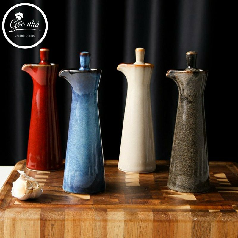 Chai rót dầu/mắm/tương sứ hỏa biến IRO