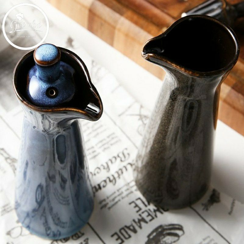 Chai rót dầu/mắm/tương sứ hỏa biến IRO