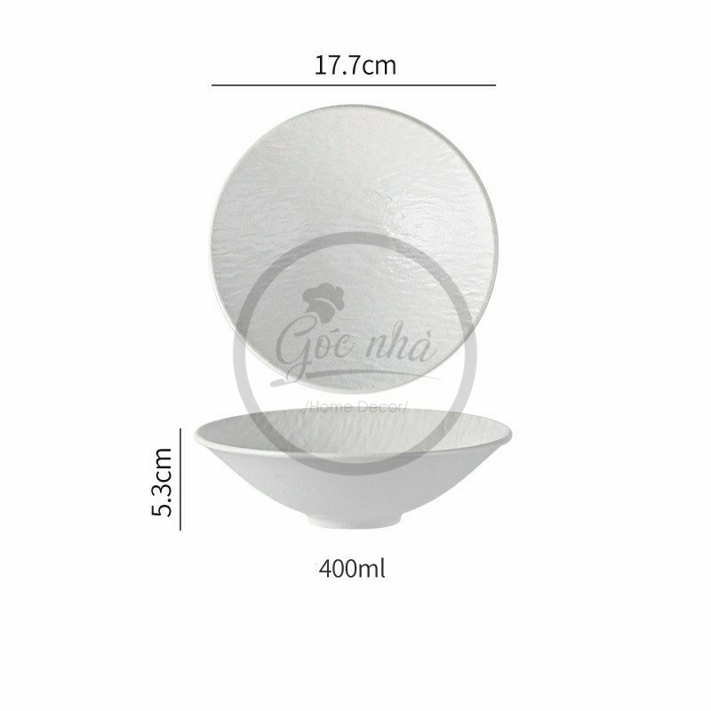 Tô/thố soup/salad Mocca hình nón