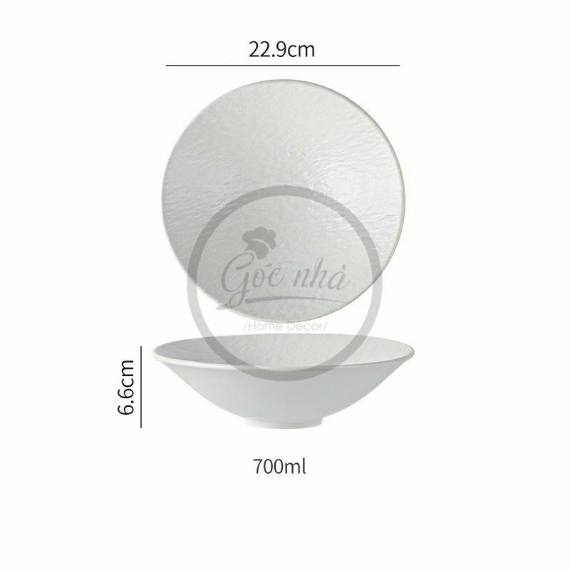 Tô/thố soup/salad Mocca hình nón