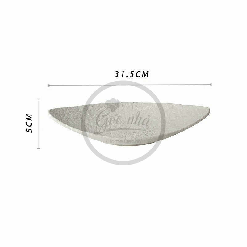 Thố/dĩa dáng thuyền Pirog