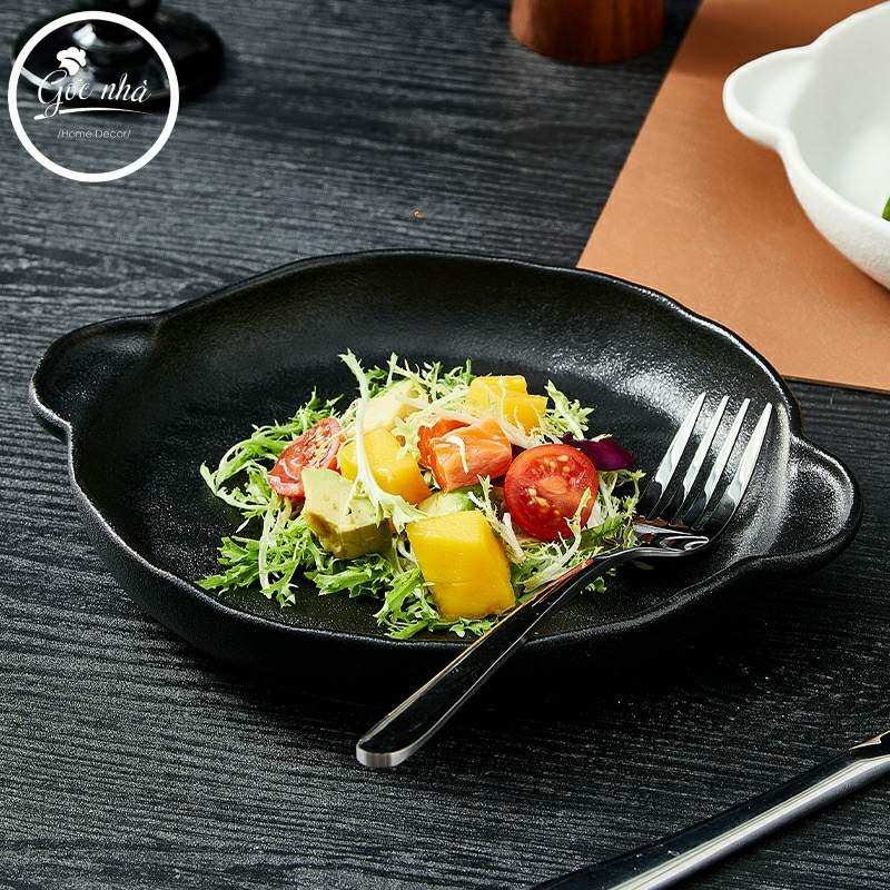 Dĩa sâu 2 quai Mocca tròn - Thố sứ hai quai