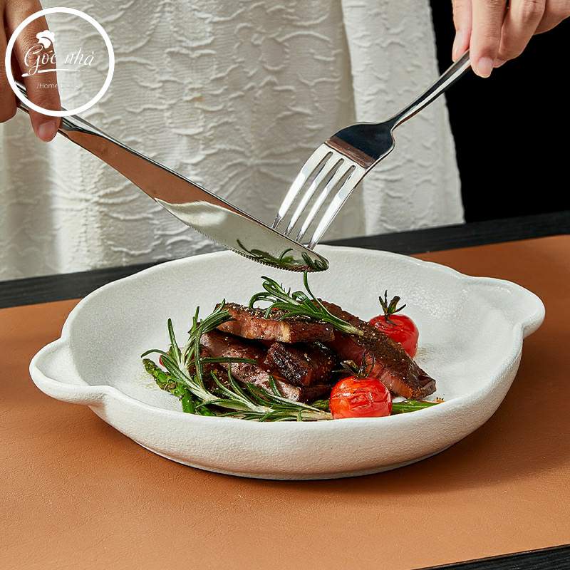 Dĩa sâu 2 quai Mocca tròn