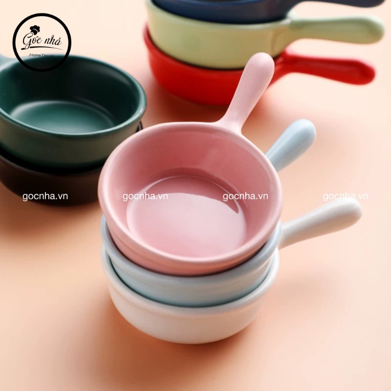 Chén gia vị sứ có tay cầm