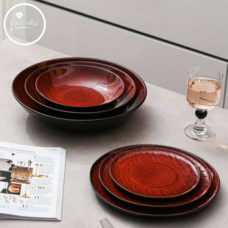 Set dĩa tô Padou đỏ