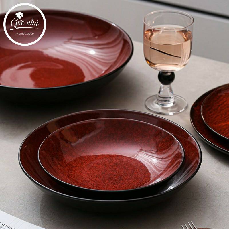 Set dĩa tô Padou đỏ