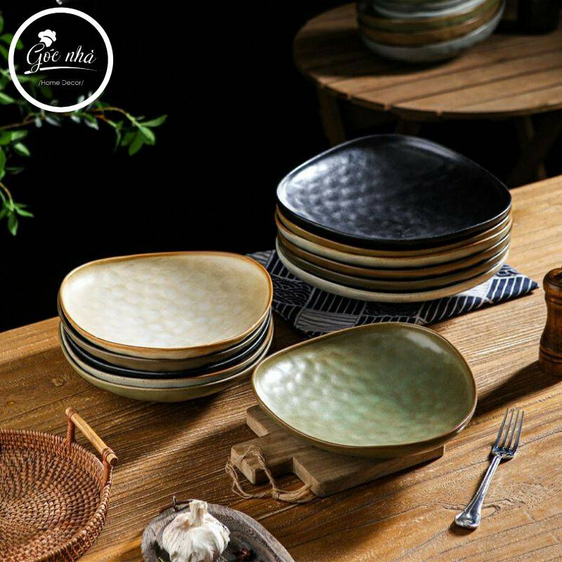 Dĩa Salad tam giác Sedy đất nặn
