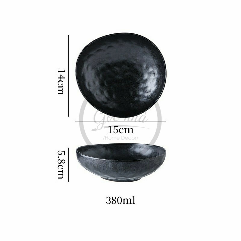 Tô oval méo Sedy sứ đất nặn