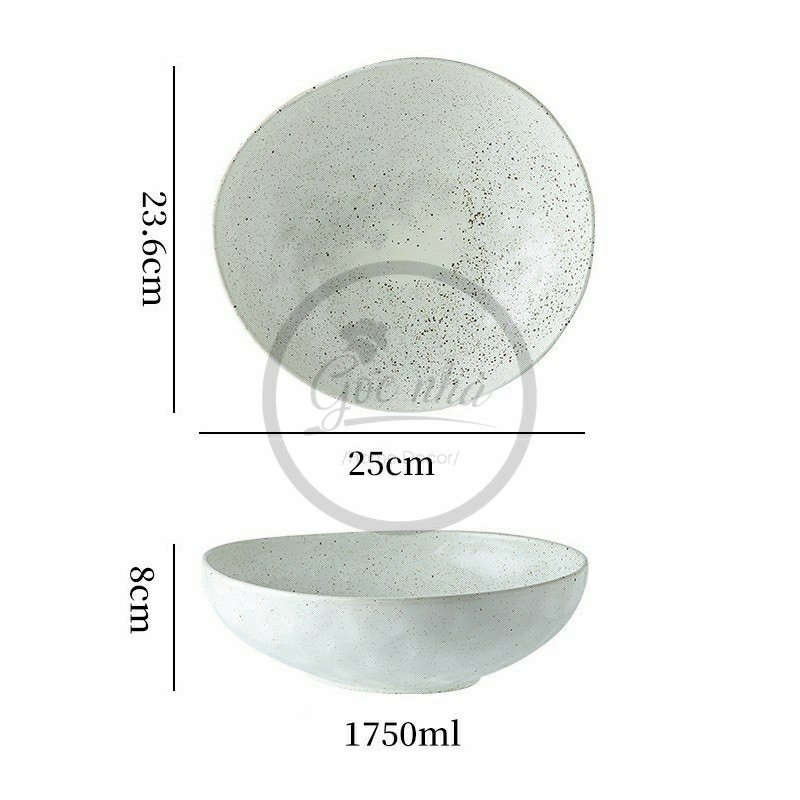 Tô oval méo Sedy sứ đất nặn