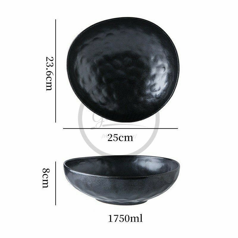Tô oval méo Sedy sứ đất nặn