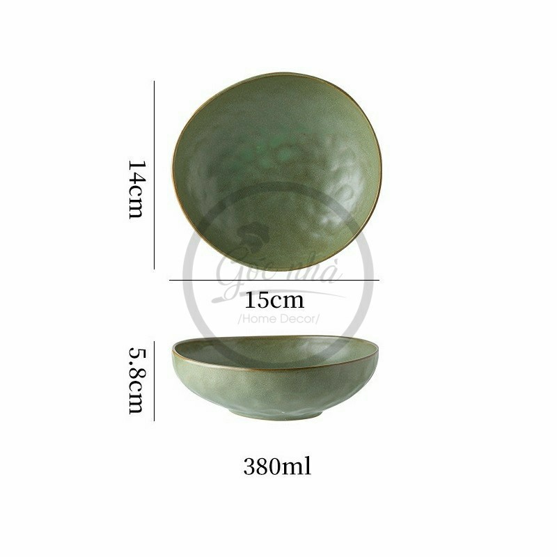 Tô oval méo Sedy sứ đất nặn
