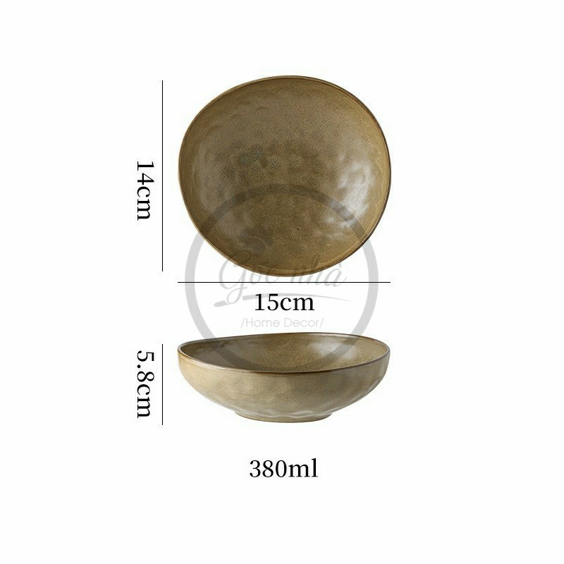 Tô oval méo Sedy sứ đất nặn