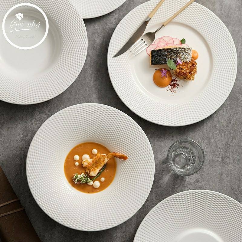 Dĩa phẳng/lõm/soup vành lưới Nets