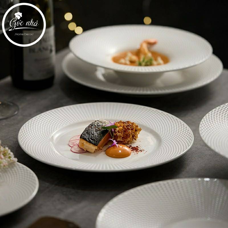 Dĩa phẳng/lõm/soup vành lưới Nets