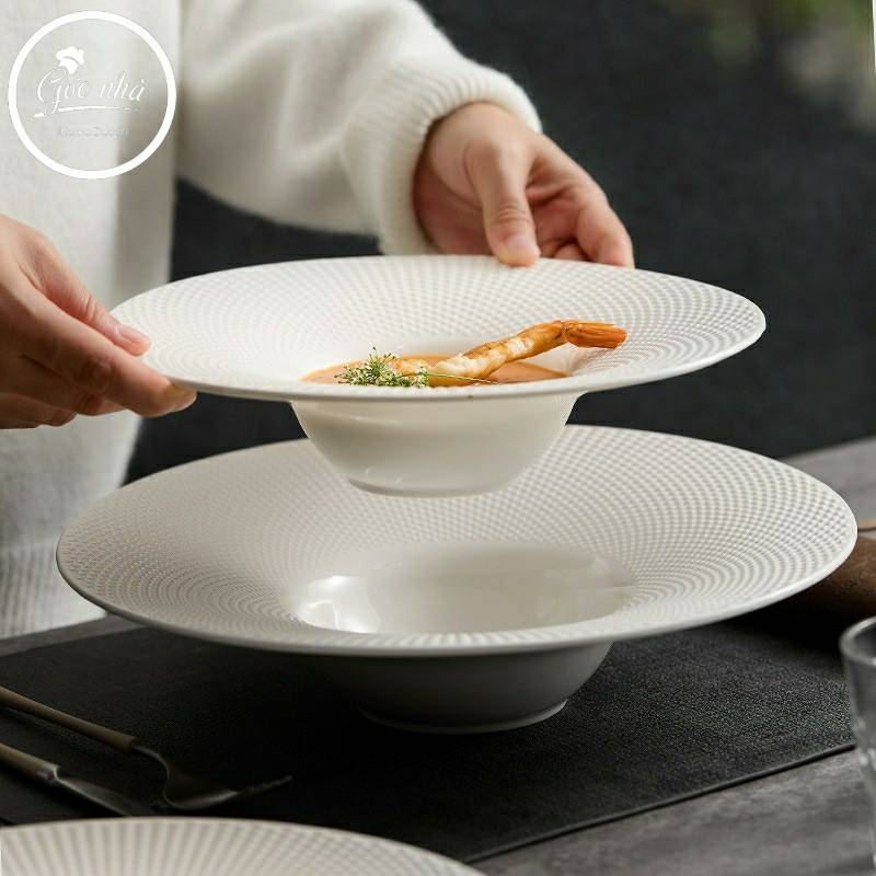 Dĩa phẳng/lõm/soup vành lưới Nets