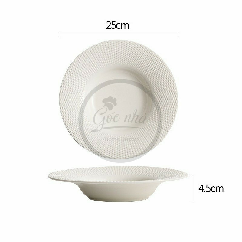 Dĩa phẳng/lõm/soup vành lưới Nets