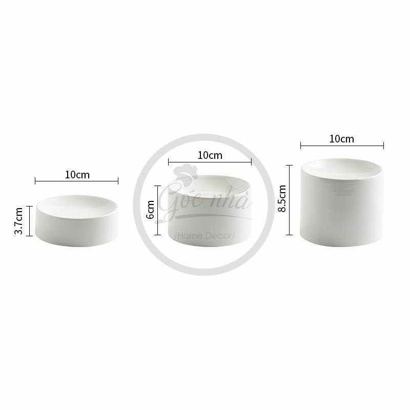 Dĩa tạo hình cao Candles