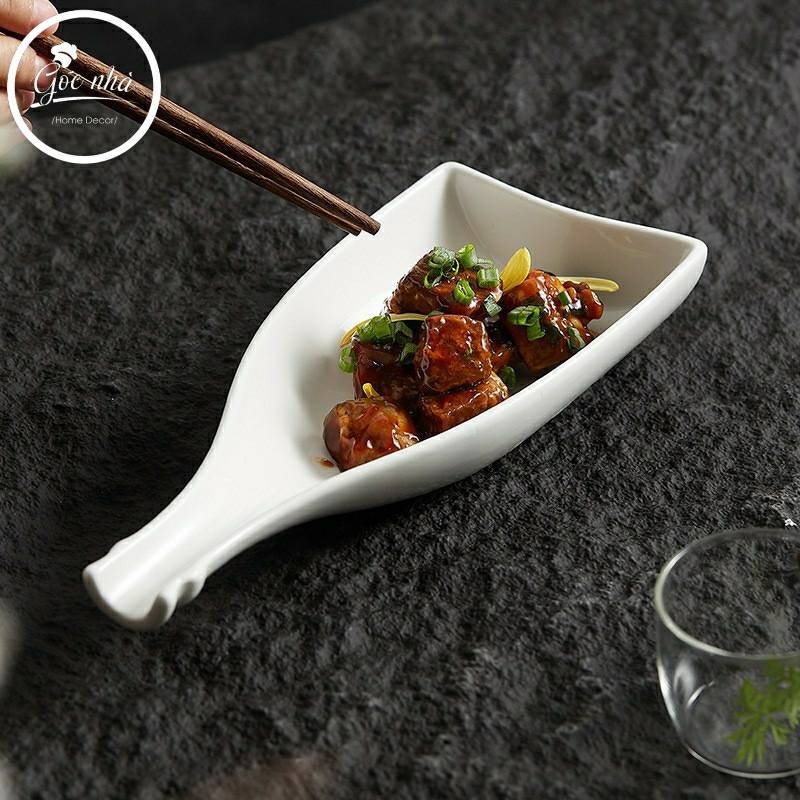 Đĩa tạo hình dáng chai- haft bottle plate