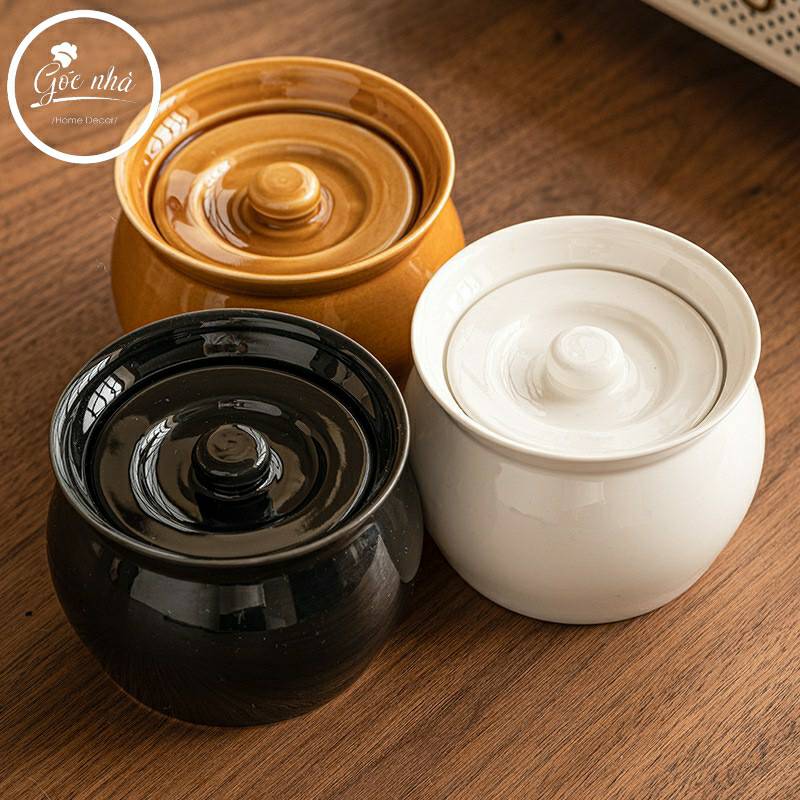 Hũ/thố có nắp cổ dáng cổ điển