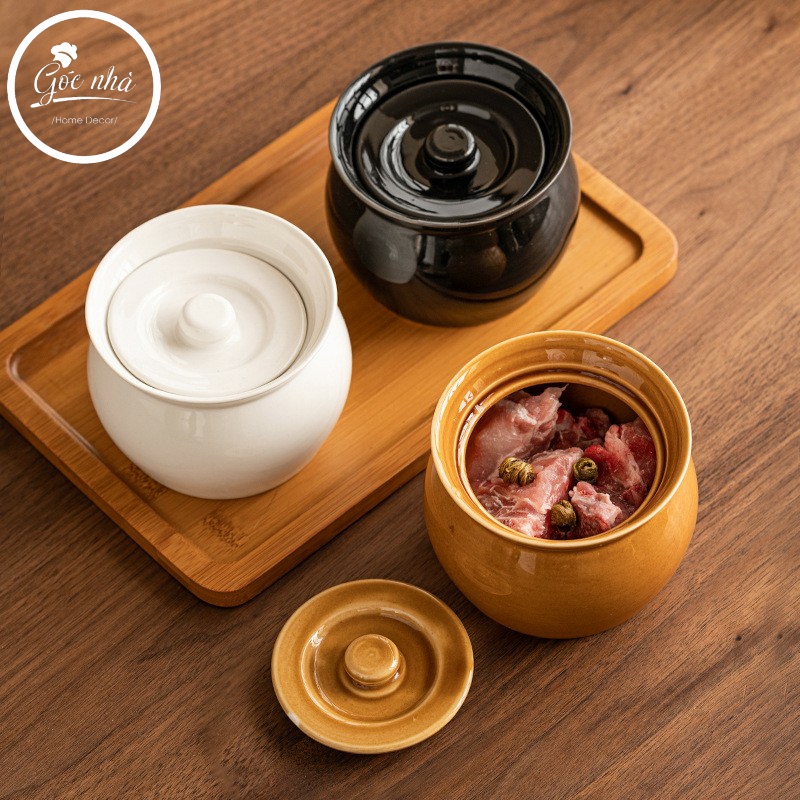 Hũ/thố có nắp cổ dáng cổ điển