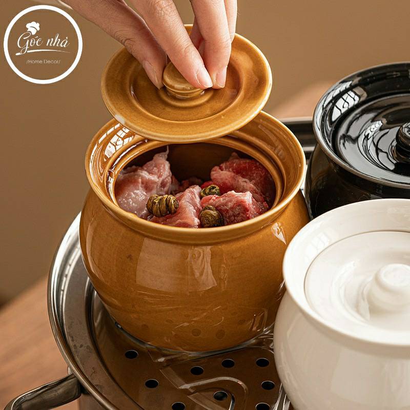 Hũ/thố có nắp cổ dáng cổ điển