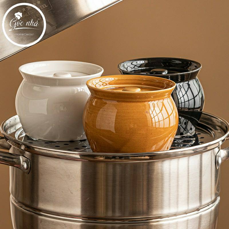 Hũ/thố có nắp cổ dáng cổ điển