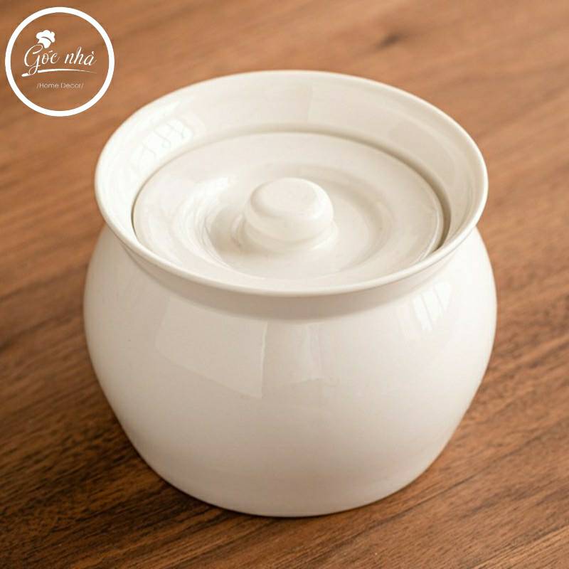 Hũ/thố có nắp cổ dáng cổ điển