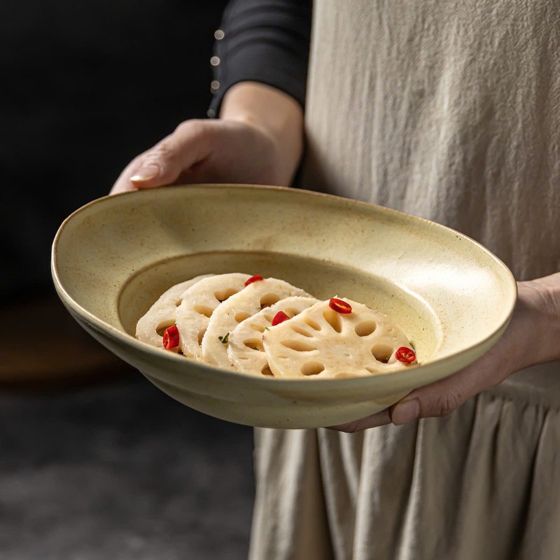 Dĩa Soup/Pasta Oval Sedy