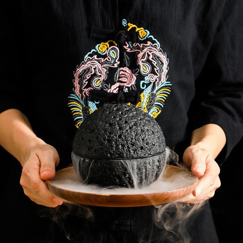 Thố khói LAVA tròn có nắp