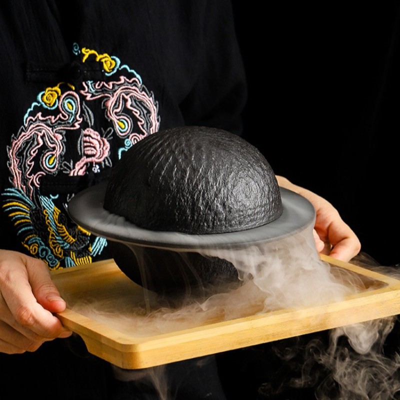 Thố khói LAVA tròn có nắp